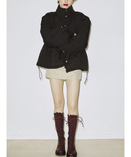 jouetie（ジュエティ）の「キルティングパッファーコート（その他アウター・レディース・イエロー/ブラック/パープル/アイボリー・MEDIUM）」の8枚目の写真