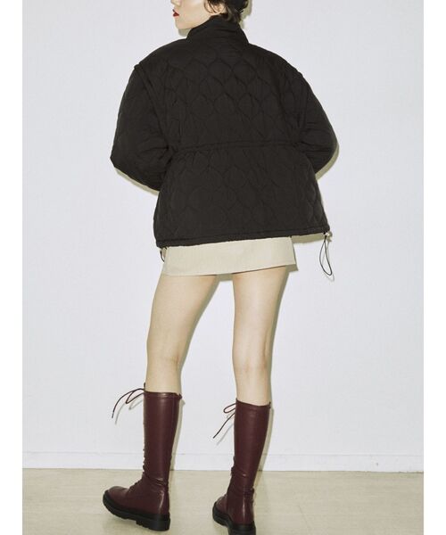 jouetie（ジュエティ）の「キルティングパッファーコート（その他アウター・レディース・イエロー/ブラック/パープル/アイボリー・MEDIUM）」の9枚目の写真