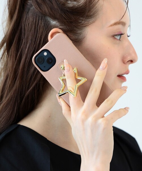 Ray BEAMS（レイビームス）の「【WEB限定】Hashibami / iPhone14 カバーリング付きケース スター（スマホケース/カバー・レディース・クリーム/グレー/ブラック/ピンク/ロイヤルブルー・ONE SIZE）」の5枚目の写真