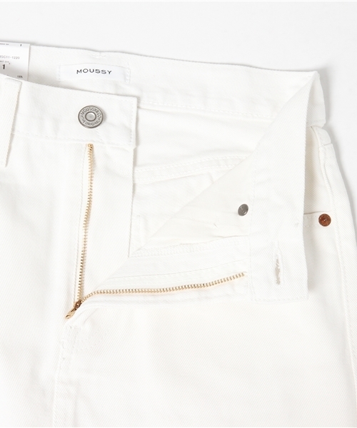 MOUSSY（マウジー）の「DENIM MINI SK（デニムスカート・レディース・ライトブルー/ホワイト・1/2/0）」の12枚目の写真