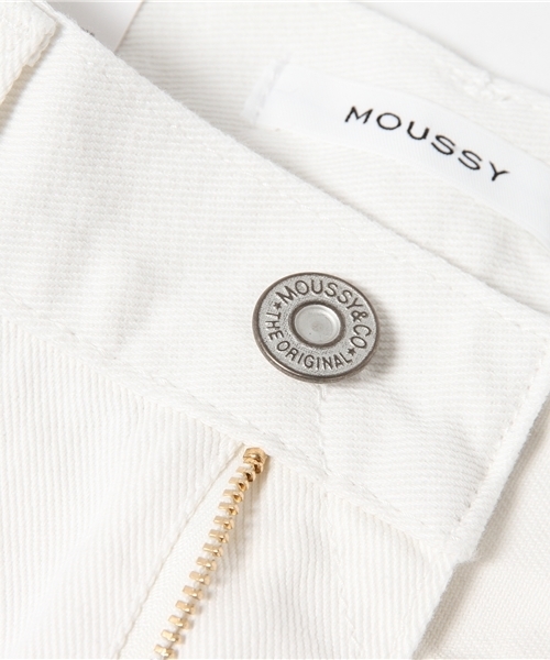 MOUSSY（マウジー）の「DENIM MINI SK（デニムスカート・レディース・ライトブルー/ホワイト・1/2/0）」の13枚目の写真