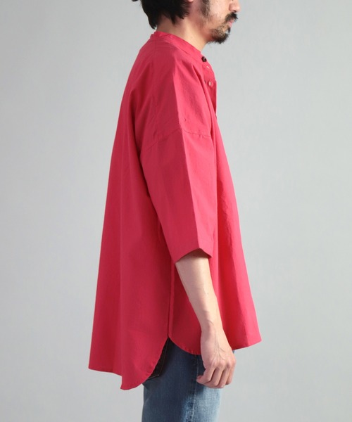 Yarmo（ヤーモ）の「[ yarmo ] Oversized Half Sleeve Shirt　オーバーサイズハーフスリーブシャツ（シャツ/ブラウス・メンズ・ライトピンク/イエロー・FREE）」の13枚目の写真