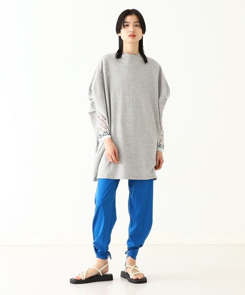 BEAMS BOY（ビームスボーイ）の「maturely / Bottle Neck Poncho Jersey（Tシャツ/カットソー・レディース・グレー/ブルー系その他・FREE）」の3枚目の写真