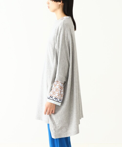 BEAMS BOY（ビームスボーイ）の「maturely / Bottle Neck Poncho Jersey（Tシャツ/カットソー・レディース・グレー/ブルー系その他・FREE）」の12枚目の写真