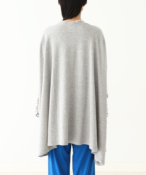 BEAMS BOY（ビームスボーイ）の「maturely / Bottle Neck Poncho Jersey（Tシャツ/カットソー・レディース・グレー/ブルー系その他・FREE）」の13枚目の写真