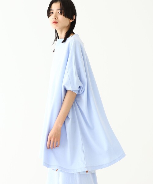 BEAMS BOY（ビームスボーイ）の「maturely / Bottle Neck Poncho Jersey（Tシャツ/カットソー・レディース・グレー/ブルー系その他・FREE）」の17枚目の写真