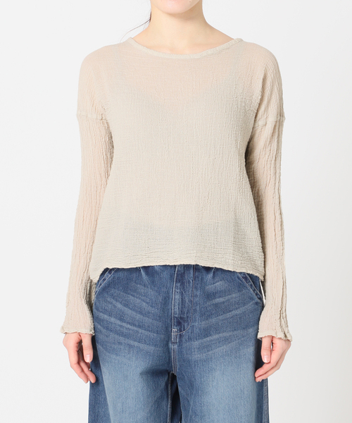 PLAGE プラージュ TW STRETCH T ブラウス ベージュ 36 美品 plage（プラージュ） ブラウス シャツ 「WEB限定追加」LES ATELIERS