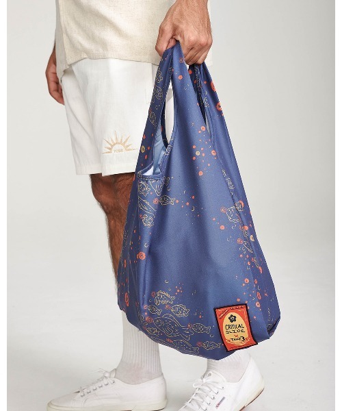 TCSS(ティーシーエスエス)の「ECO BAG/Critical Slide(クリティカルスライド)TCSSエコショッピングバッグ(エコバッグ/サブバッグ・メンズ・ブルー・FREE)」の8枚目の写真