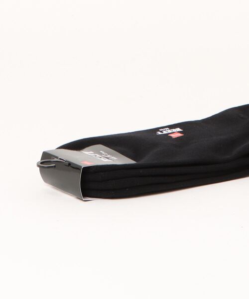 HANES（ヘインズ）の「【HANES/ヘインズ】BEEFY　ビーフィー　クオーター　2P　ソックス　2足組み　靴下（ソックス/靴下・メンズ・ホワイト/ブラック・MEDIUM）」の8枚目の写真