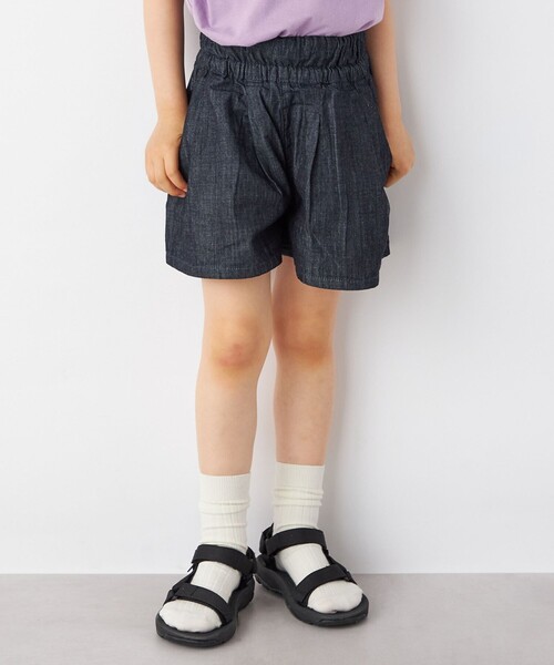 Lee（リー）の「Lee:ライト デニム キュロット <KIDS>◇（デニムパンツ・キッズ・ブルー/ネイビー/その他/ナチュラル・110/130/150）」の12枚目の写真