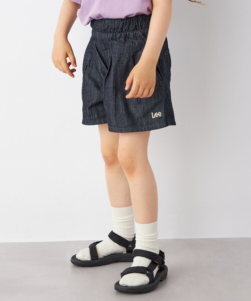 Lee（リー）の「Lee:ライト デニム キュロット <KIDS>◇（デニムパンツ・キッズ・ブルー/ネイビー/その他/ナチュラル・110/130/150）」の15枚目の写真