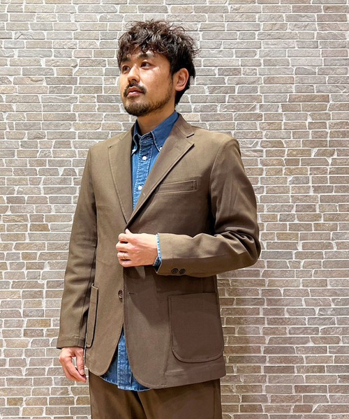 Grand PARK（グランドパーク）の「ストレッチツイルジャケット（テーラードジャケット・メンズ・チャコールグレー/ブラック/カーキ/ネイビー・SMALL/MEDIUM/LARGE）」の3枚目の写真