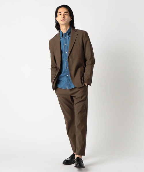 Grand PARK（グランドパーク）の「ストレッチツイルジャケット（テーラードジャケット・メンズ・チャコールグレー/ブラック/カーキ/ネイビー・SMALL/MEDIUM/LARGE）」の7枚目の写真