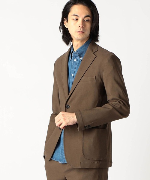 Grand PARK（グランドパーク）の「ストレッチツイルジャケット（テーラードジャケット・メンズ・チャコールグレー/ブラック/カーキ/ネイビー・SMALL/MEDIUM/LARGE）」の8枚目の写真