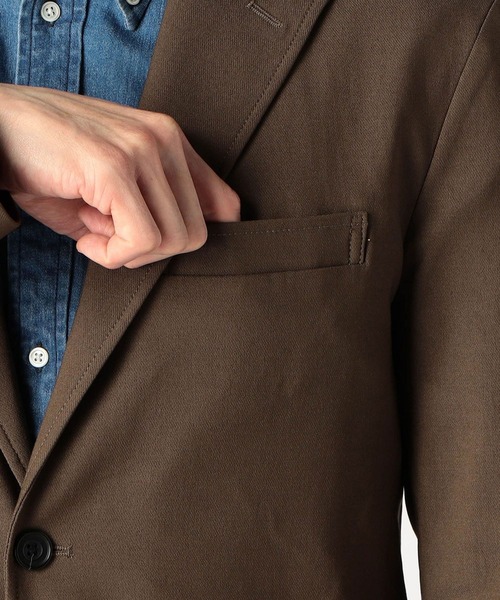 Grand PARK（グランドパーク）の「ストレッチツイルジャケット（テーラードジャケット・メンズ・チャコールグレー/ブラック/カーキ/ネイビー・SMALL/MEDIUM/LARGE）」の12枚目の写真