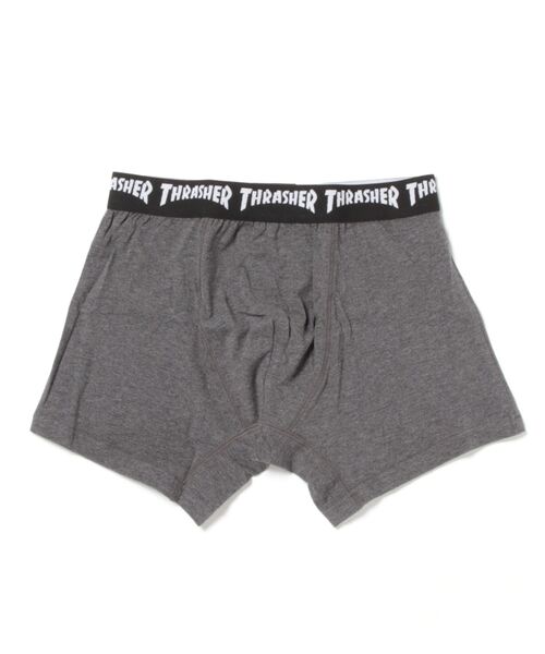 THRASHER(スラッシャー)の「THRASHER スラッシャー BOXER TRUNKS 20-1(ボクサーパンツ・メンズ・ネイビー/グレー/ブラック・MEDIUM/LARGE/X-LARGE)」の1枚目の写真