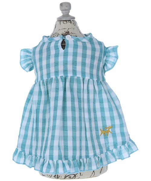 ROPE' PICNIC(ロペピクニック)の「ROPE' PICNIC/チェック柄Aラインワンピース(ペットウェア・レディース・パープル/ネイビー/グリーン・XS/L/M/2XS/2L/S/2M)」の5枚目の写真