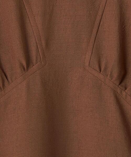 EMMEL REFINES(エメルリファインズ)の「<EMMEL REFINES>EM クリスピーボイル パフスリーブ ワンピース(ワンピース・レディース・ブラック/ブラウン・M/S)」の4枚目の写真