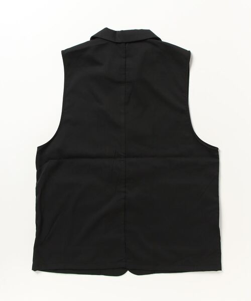 Beno（ビーノ）の「ストレッチTR テーラードベスト（ベスト・メンズ・ブラック/チャコールグレー・L/M）」の3枚目の写真