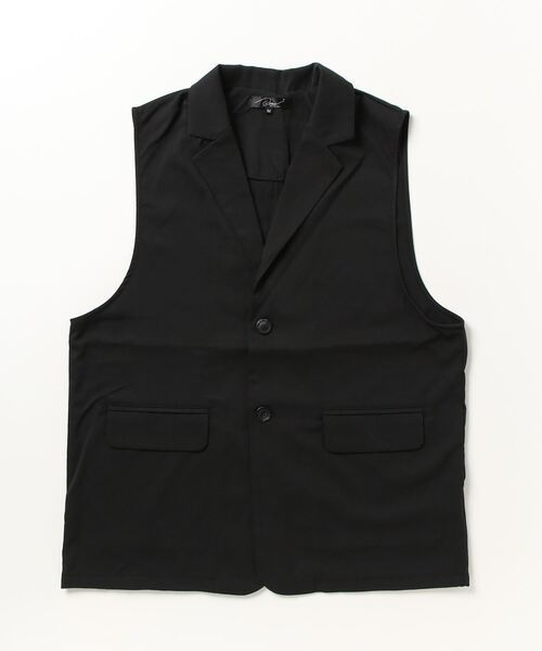 Beno（ビーノ）の「ストレッチTR テーラードベスト（ベスト・メンズ・ブラック/チャコールグレー・L/M）」の13枚目の写真