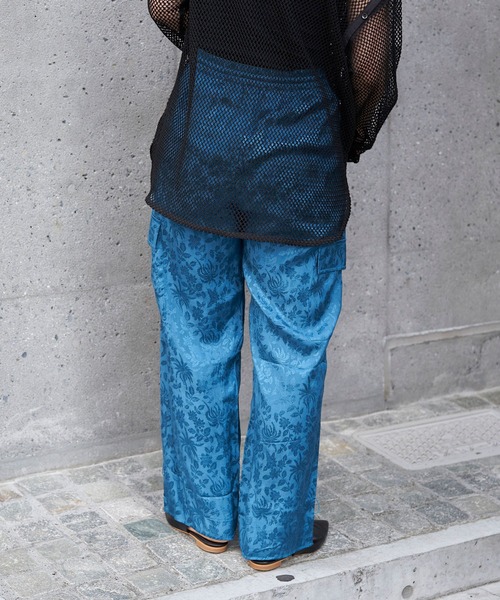 CIAOPANIC（チャオパニック）の「【Aguni/アグニ】サテンジャガードカーゴパンツ（カーゴパンツ・レディース・ブルー/パープル・FREE）」の9枚目の写真