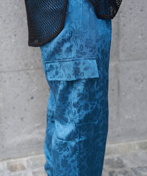 CIAOPANIC（チャオパニック）の「【Aguni/アグニ】サテンジャガードカーゴパンツ（カーゴパンツ・レディース・ブルー/パープル・FREE）」の12枚目の写真