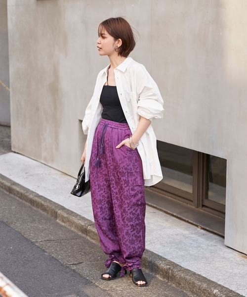 CIAOPANIC（チャオパニック）の「【Aguni/アグニ】サテンジャガードカーゴパンツ（カーゴパンツ・レディース・ブルー/パープル・FREE）」の18枚目の写真