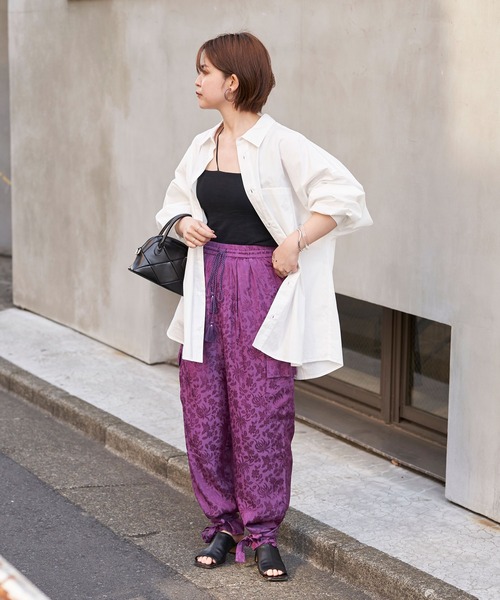 CIAOPANIC（チャオパニック）の「【Aguni/アグニ】サテンジャガードカーゴパンツ（カーゴパンツ・レディース・ブルー/パープル・FREE）」の21枚目の写真