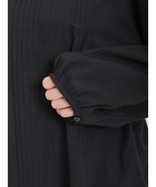 Samansa Mos2（サマンサ モスモス）の「前後着スタンドレース襟ブラウス（シャツ/ブラウス・レディース・ブラック/オフホワイト/ブルー・ﾌﾘ-）」の18枚目の写真