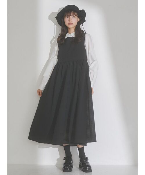 merry jenny(メリージェニー)の「frillキャンバスHAT(ハット・レディース・ブラック/オフホワイト・FREE)」の13枚目の写真