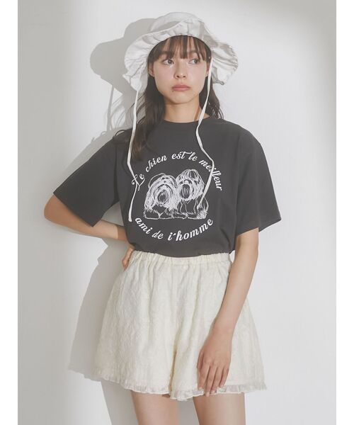 merry jenny(メリージェニー)の「frillキャンバスHAT(ハット・レディース・ブラック/オフホワイト・FREE)」の17枚目の写真