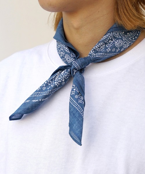 FDMTL(ファンダメンタル)の「FDMTL/ファンダメンタル BANDANA バンダナ(バンダナ/スカーフ・メンズ・マスタード/カーキ/ライトブルー/ライトピンク・FREE)」の3枚目の写真
