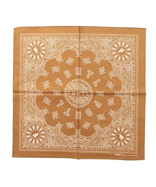FDMTL(ファンダメンタル)の「FDMTL/ファンダメンタル BANDANA バンダナ(バンダナ/スカーフ・メンズ・マスタード/カーキ/ライトブルー/ライトピンク・FREE)」の4枚目の写真