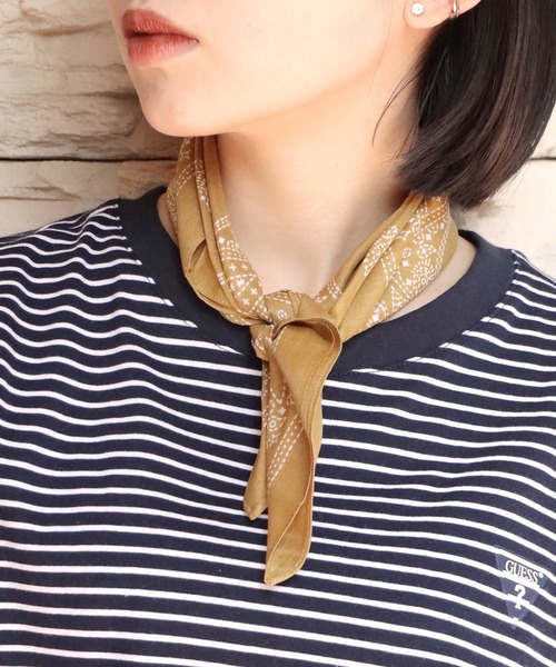 FDMTL(ファンダメンタル)の「FDMTL/ファンダメンタル BANDANA バンダナ(バンダナ/スカーフ・メンズ・マスタード/カーキ/ライトブルー/ライトピンク・FREE)」の8枚目の写真
