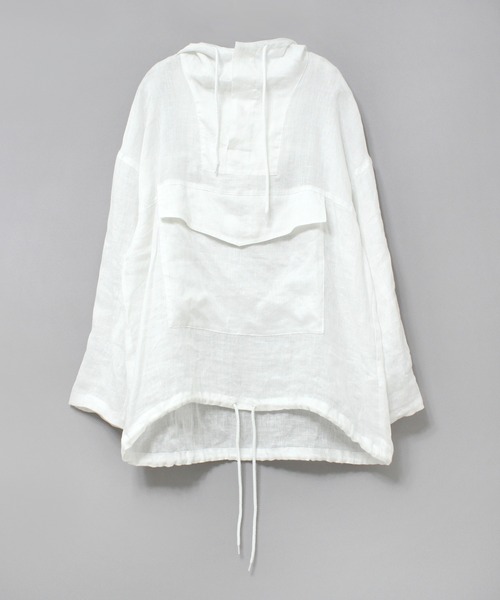 RNA-N（アールエヌエーエヌ）の「B2758 リネンライトアノラック（その他トップス・レディース・オフホワイト/グリーン/チャコール・MEDIUM）」の2枚目の写真