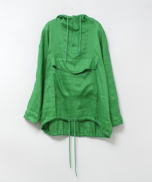 RNA-N（アールエヌエーエヌ）の「B2758 リネンライトアノラック（その他トップス・レディース・オフホワイト/グリーン/チャコール・MEDIUM）」の3枚目の写真