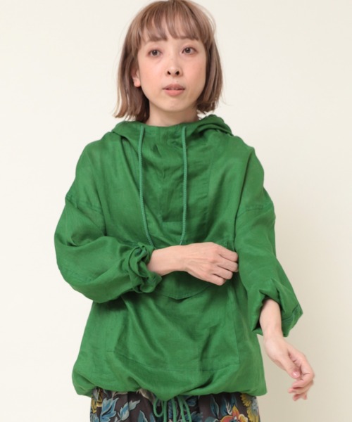 RNA-N（アールエヌエーエヌ）の「B2758 リネンライトアノラック（その他トップス・レディース・オフホワイト/グリーン/チャコール・MEDIUM）」の9枚目の写真