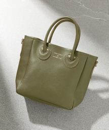 【YOUNG&OLSEN】EMBOSSED LEATHER D TOTE S