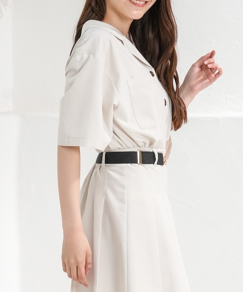 Honeys（ハニーズ）の「中太ゴムベルト（ベルト・レディース・ブラック系その他/ネイビー系/ブラック・FREE）」の4枚目の写真