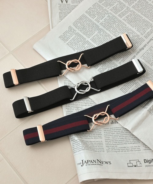 中太ゴムベルト（ベルト）｜Honeys（ハニーズ）のファッション通販