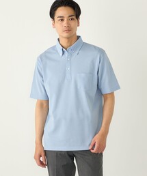 ヨ*ン様 【断捨離出品】LOUIS VUITTON 淡いブルー ポロシャツ S SHIPS Colors:〈吸水速乾〉カノコ プリント ボタンダウン ポロシャツ