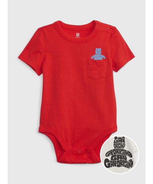 GAP（ギャップ）の「ブラナンベア ポケット ボディシャツ (ベビー)（ロンパース・キッズ・アイボリー/レッド/ブルー/ブラック/ピンク/ホワイト・0-3M/12-18M/18-24M/3-6M/6-12M）」の14枚目の写真