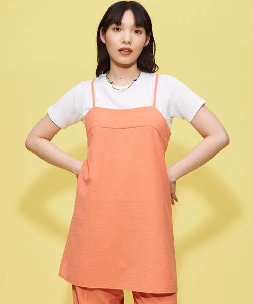 FOREVER 21（フォーエバー トゥエンティーワン）の「リネン混ミニキャミワンピース（ワンピース・レディース・ベージュ/グレー系その他4/オレンジ系その他5・SMALL/MEDIUM）」の3枚目の写真