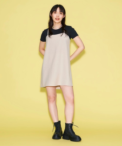 FOREVER 21（フォーエバー トゥエンティーワン）の「リネン混ミニキャミワンピース（ワンピース・レディース・ベージュ/グレー系その他4/オレンジ系その他5・SMALL/MEDIUM）」の12枚目の写真