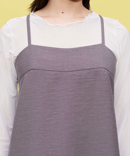 FOREVER 21（フォーエバー トゥエンティーワン）の「リネン混ミニキャミワンピース（ワンピース・レディース・ベージュ/グレー系その他4/オレンジ系その他5・SMALL/MEDIUM）」の6枚目の写真