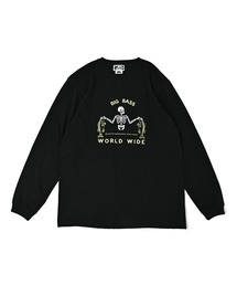 NOTHINKER（ノーシンカー）の「BIG BASS WORLD WIDE long T-shirt（Tシャツ/カットソー）」