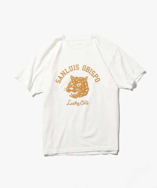 FUNG(ファング)の「FUNG/ファング LUCKY CATS Tシャツ グラフィックTシャツ(Tシャツ/カットソー・メンズ・ブラック/ナチュラル・L/S)」の1枚目の写真