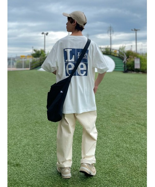 Lee（リー）の「【Lee】バックスクエアロゴＴＥＥ（Tシャツ/カットソー・メンズ・ホワイト・L/XL/M）」の19枚目の写真