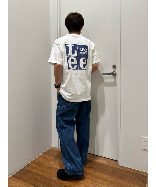 Lee（リー）の「【Lee】バックスクエアロゴＴＥＥ（Tシャツ/カットソー・メンズ・ホワイト・L/XL/M）」の17枚目の写真