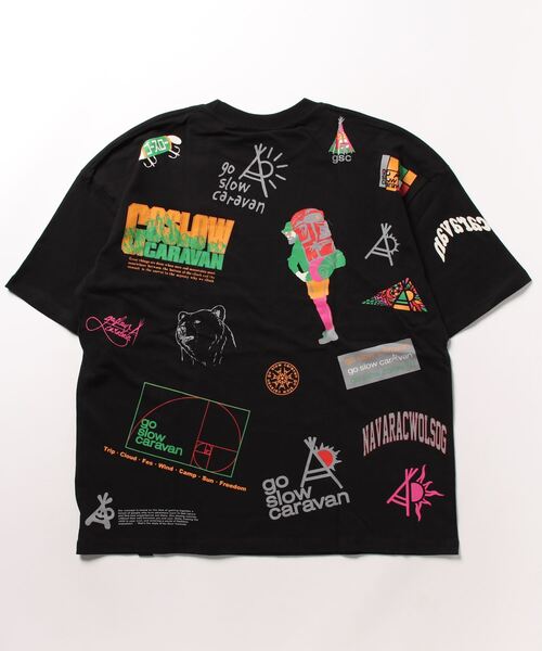 go slow caravan(ゴースローキャラバン)の「USA/C gsc LOGO 色々バックプリントゆったりTEE vol.2(Tシャツ/カットソー・メンズ・ホワイト/ブラック/ナチュラル・MEDIUM/LARGE/X-LARGE)」の12枚目の写真